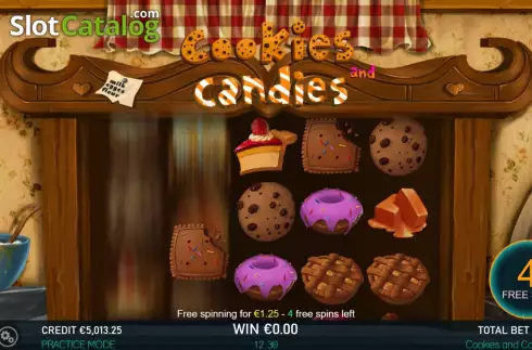 画面6. Cookies and candies カジノスロット
