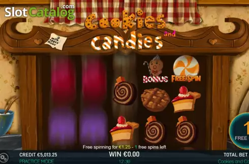 画面7. Cookies and candies カジノスロット