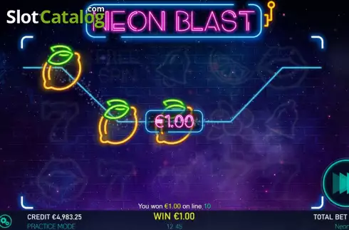 画面4. Neon Blast カジノスロット