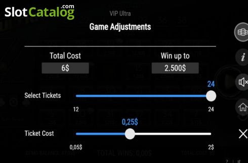 Game Adjustments. VIP Ultra slot