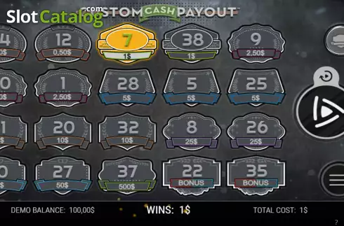Bildschirm3. Custom Cash Payout slot