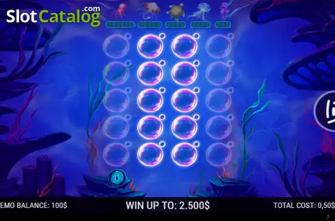 Game screen. Underwater Treasures slot