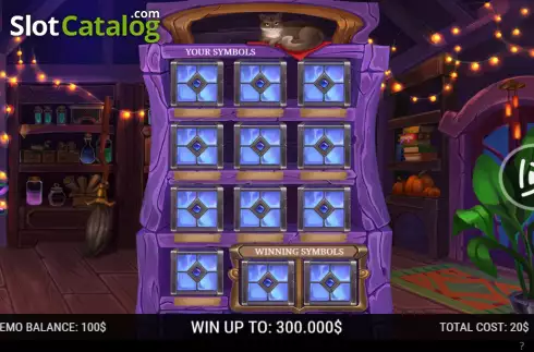 Bildschirm2. Sorcerer's Luck slot