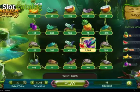 Win screen. Treetop Treasures slot