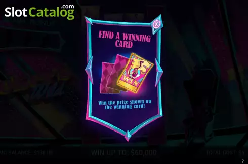 Winning card screen. Joker's Fortune slot