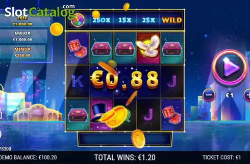 Win screen 2. Magic Vegas slot