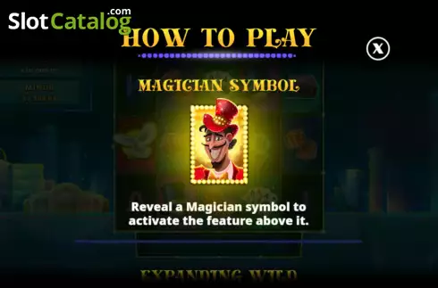 Magic symbol screen. Magic Vegas slot