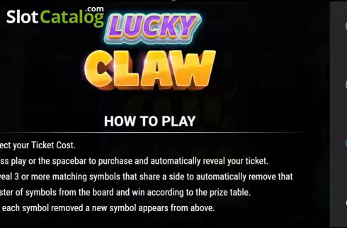 Skärmdump5. Lucky Claw slot
