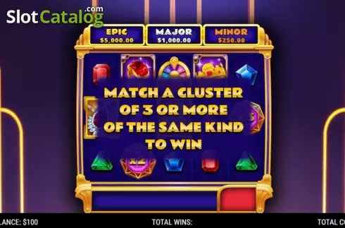 Game screen. Ruby Riches slot