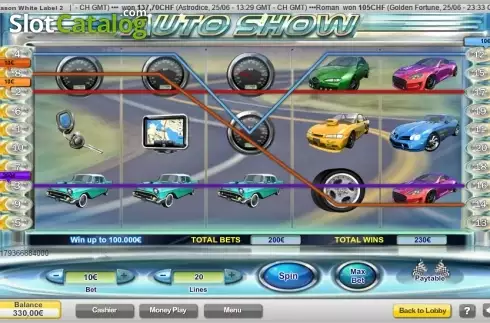 Tela 3. Auto Show slot