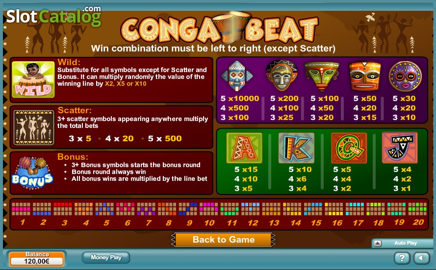 conga beat slot