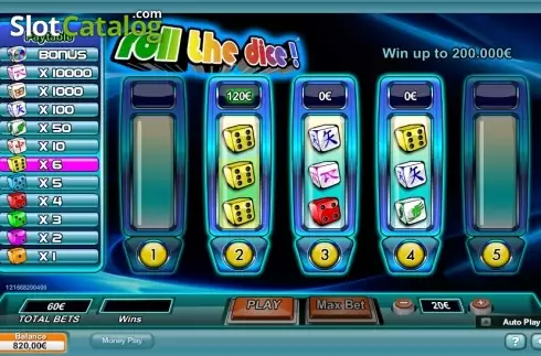 Tela 4. Roll the Dice (NeoGames) slot