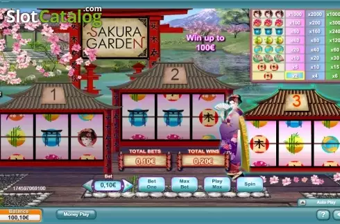 Écran 1. Sakura Garden Machine à sous