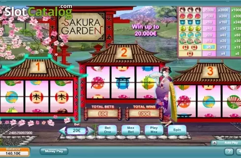 Écran 2. Sakura Garden Machine à sous