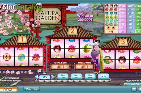 Écran 5. Sakura Garden Machine à sous