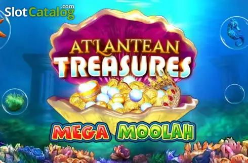 Atlantean Treasures Mega Moolah ロゴ