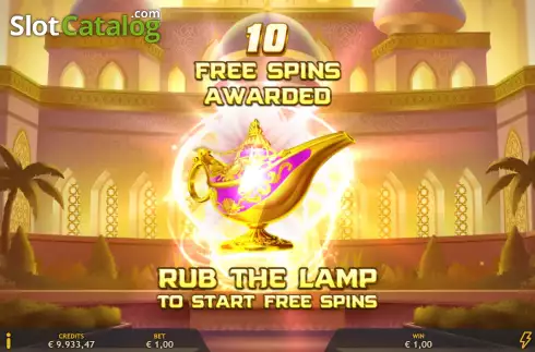 Free Spins Win Screen 2. Genie's Arabian Riches slot