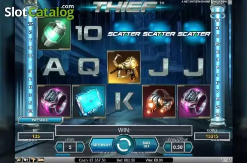 画面3. Thief (NetEnt) カジノスロット