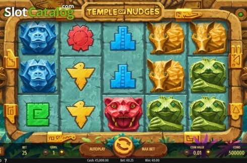 Reel Screen. Temple of Nudges slot
