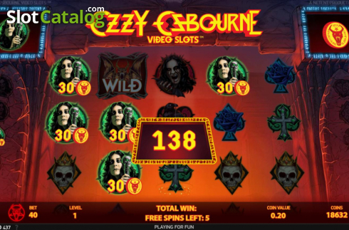 Free Spins 2. Ozzy Osbourne slot