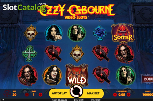 Reel Screen. Ozzy Osbourne slot