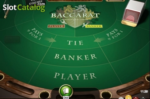 Game Screen. Baccarat Professional Series High Limit slot