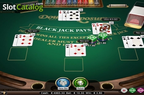 Game Screen. Double Exposure Blackjack Professional Series Low Limit slot