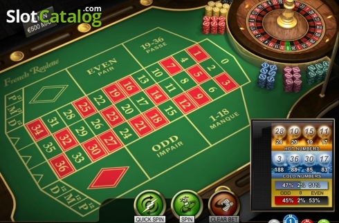 Game Screen. French Roulette (NetEnt) slot