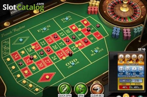 Game Screen. French Roulette High Limit slot