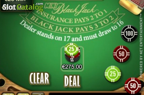 Pantalla2. Mini Blackjack High Limit Tragamonedas 