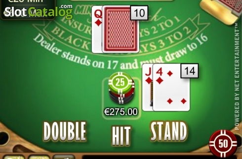 Game Screen. Mini Blackjack High Limit slot