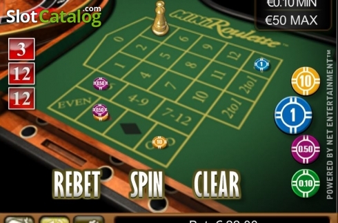 Game Screen. Mini Roulette Low Limit slot