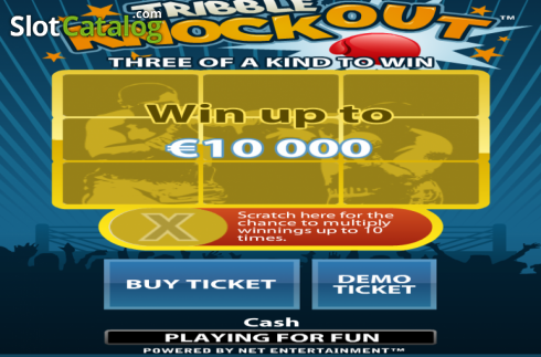Game Screen. Tribble Knockout slot