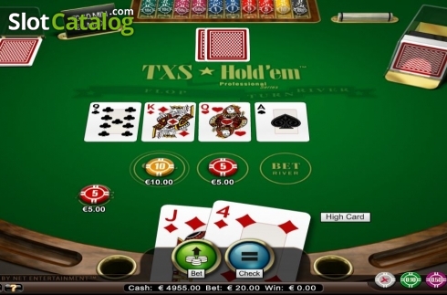 Game Screen. Texas Holdem Professional Series Low Limit slot