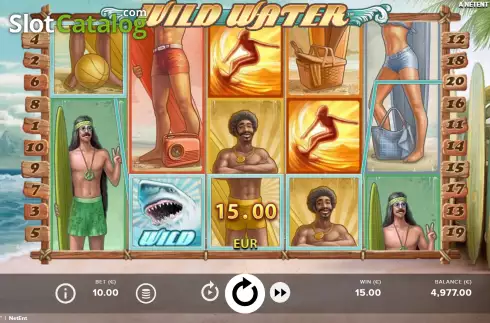 Win Screen. Wild Water slot