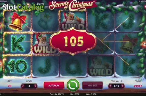 Skärmdump3. Secrets of Christmas slot