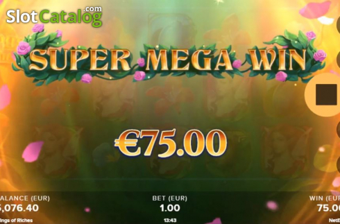 Super Mega Win. Wings of Riches slot