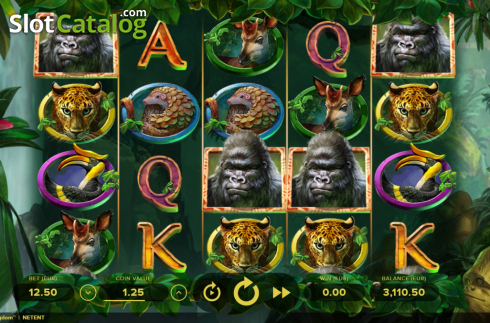 Reel Screen. Gorilla Kingdom slot