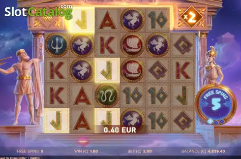 Free Spins 2. Parthenon: Quest for Immortality slot