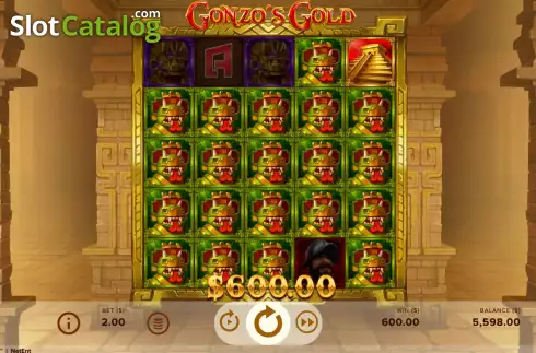 Screenshot5. Gonzo's Gold slot