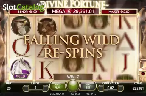 Wild Re-Spins. Divine Fortune slot
