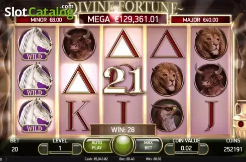 Win. Divine Fortune slot