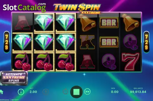 Bildschirm2. Twin Spin XXXTreme slot