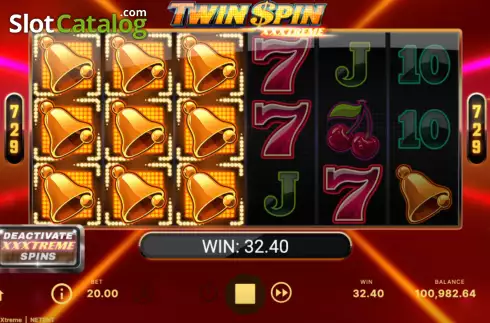 Bildschirm3. Twin Spin XXXTreme slot