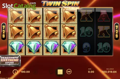 Ekran4. Twin Spin XXXTreme yuvası