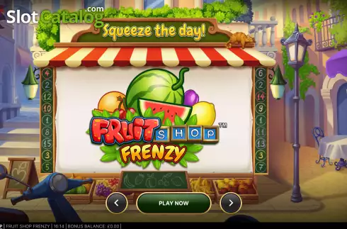Start Screen. Fruit Shop Frenzy slot