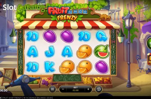 Reels Screen. Fruit Shop Frenzy slot