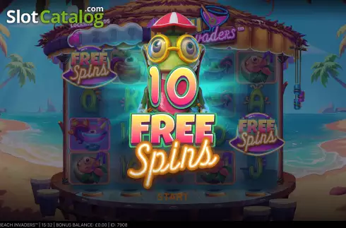 Free Spins 1. Beach Invaders slot