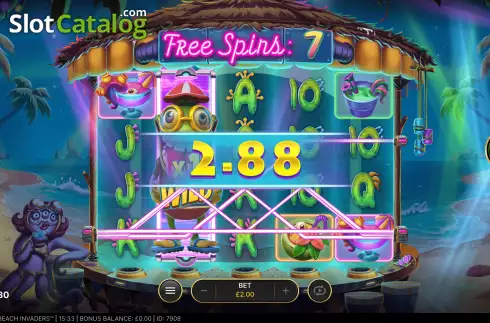 Free Spins 3. Beach Invaders slot