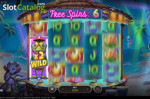 Free Spins 4. Beach Invaders slot